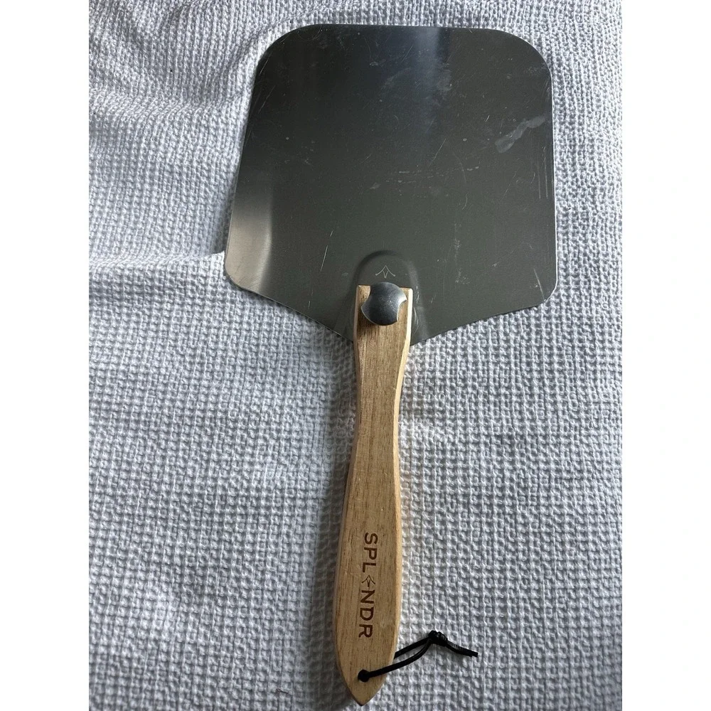 Splendr Folding Pizza Peel‎ Aluminum Pizza Paddle Wooden Handle 12x14